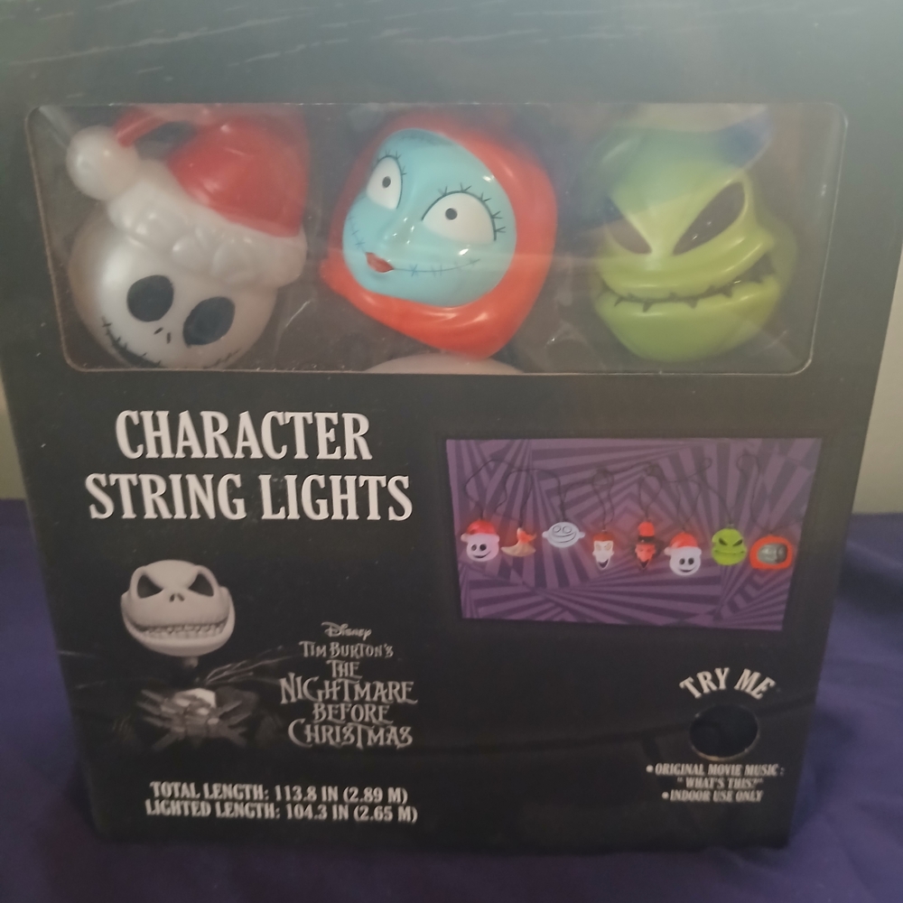 Disney The Nightmare Before Christmas Character String Lights - Multicolor